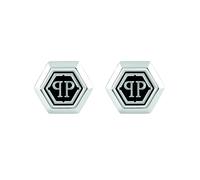 Philipp Plein Jewellery Gemelli da polso nero / argento Uomo Philipp Plein Jewellery One Size nero / argento