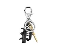 Philipp Plein Jewellery Portachiavi 'PLEIN VALENTINE' oro / grigio / nero Uomo Philipp Plein Jewellery One Size oro / grigio / nero