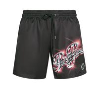 Philipp Plein - Jogging Printed Shorts Hologram - - Swimwear - Uomo - Nero - S