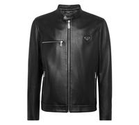 Philipp Plein - Leather Biker Jacket - - Jackets - Uomo - Nero - M