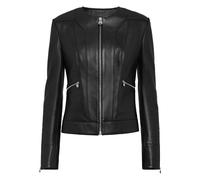 Philipp Plein - Leather Biker Jacket LS - - Jackets - Donna - Nero - L