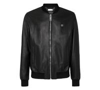 Philipp Plein - Leather Bomber - - Jackets - Uomo - Nero - L