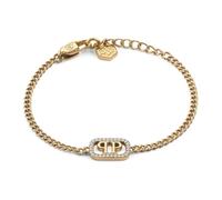 Philipp Plein - Lettering Logo-Chain Bracelet - - Accessories - Donna - Giallo - ONE SIZE