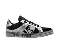 Philipp Plein - Lo-Top Leather Sneakers Retrokickz - - Shoes - unisex - Nero - 35 EU