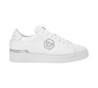 Philipp Plein White Leather Low Top Sneakers - EU43/US10