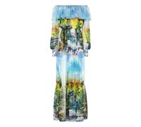Philipp Plein - Long Dress Plisse Hawaii - - Dresses - Donna - Multicolore - S