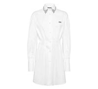 Philipp Plein - Mini Abito Camicia LS Strass - - Dresses - Donna - Bianco - XL