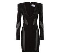 Philipp Plein - Mini Abito con Spalline Imbottite - - Dresses - Donna - Nero - XL