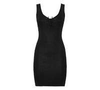 Philipp Plein - Mini abito in maglia spalmata - - Dresses - Donna - Nero - S
