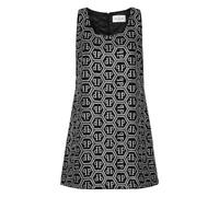 Philipp Plein - Mini Dress Monogram Strass - - Dresses - Donna - Nero - S
