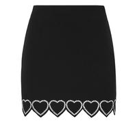 Philipp Plein - Mini Gonna Cuore - - Skirts - Donna - Nero - M
