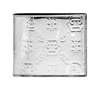 Philipp Plein - Mirror Leather French Wallet Monogram - - Accessories - Uomo - Grigio - ONE SIZE