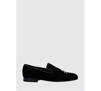 PHILIPP PLEIN Mocassino in velluto con skull ricamato 46 Nero