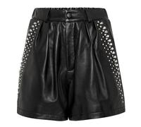 Philipp Plein - Nappa Hot Pants with Studs - - Shorts - Donna - Nero - L