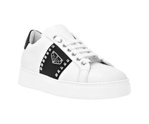 Philipp Plein - Nappa Leather Lo-Top Sneakers Hexagon - - Shoes - unisex - Bianco - 37 EU