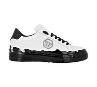 Philipp Plein - Nappa Leather Low Top Sneakers Carson Paint - - Shoes - unisex - Bianco - 37 EU