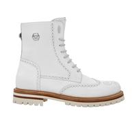 Philipp Plein - Nubuck Stivali Mid Flat Hexagon - - Shoes - Uomo - Bianco - 42 EU