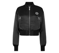 Philipp Plein - Nylon Cropped Bomber Fatale - - Jackets - Donna - Nero - L