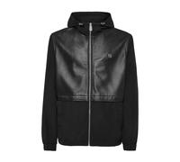 Philipp Plein - Nylon/Leather Hooded Jacket LS - - Jackets - Uomo - Nero - L