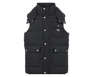 Philipp Plein - Nylon Puffer Vest Gothic Plein - - Jackets - Uomo - Nero - 3XL