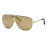 Philipp Plein Uomo SPP075M PLEIN STUD 400G Occhiali da sole Metallo Oro Marrone Pilot Normale Specchiato
