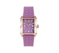 Philipp Plein Orologio da donna analogico al quarzo Offshore Square, Lilla, cinghia