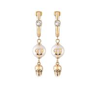 Philipp Plein - Orecchini a Cerchio con Pendente - - Accessories - Donna - Giallo - ONE SIZE