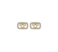 Philipp Plein - Orecchini con Cristalli con Scritta - - Accessories - Donna - Giallo - ONE SIZE