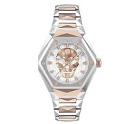 Philipp Plein Orologio analogico al quarzo da donna $Kull Spikes Lady, Argento/Argento/Rosa - Pwada0624
