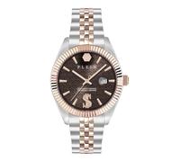 Philipp Plein Orologio analogico al quarzo da uomo, in acciaio inox superlativo, Bic/Braun- Pwmfa0925