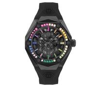 Philipp Plein Orologio analogico al quarzo da uomo The $Kull Spikes, Sw/Pietre colorate - Pwpwa0524