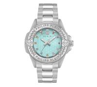 Philipp Plein Orologio analogico al quarzo Plein Majesty, argento, Bracciale