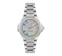 Philipp Plein Orologio analogico al quarzo Plein Royal Prestige, argento, Bracciale