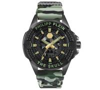 Philipp Plein Orologio Analogico al Quarzo Uomo con Cinturino in Silicone PWAAA0821