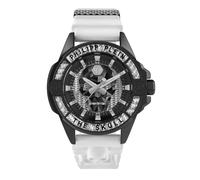 Philipp Plein Orologio analogico 'The $kull' grigio argento / nero / bianco Uomo Philipp Plein One Size grigio argento / nero / bianco