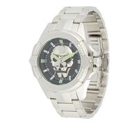 Philipp Plein Orologio da uomo analogico al quarzo The $Kull acciaio inossidabile, Argento/Nero - Pwaaa2725