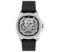 Orologio Automatico Uomo PHILIPP PLEIN SKELETON PWRAA0123 Silicone Nero