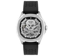 Orologio Automatico Uomo PHILIPP PLEIN SKELETON PWRAA0123 Silicone Nero