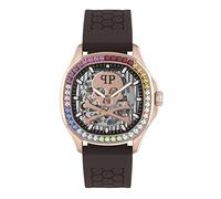 Philipp Plein Unisex Orologio Polso Automatico Braun / Color Oro Rosa PWRAA0623