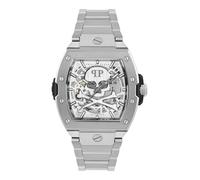 Philipp Plein Orologio automatico da uomo The $KELETON 2.0, argento, Bracciale