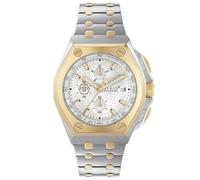 Philipp Plein Orologio Cronógrafo al Quarzo Uomo con Cinturino in Acciaio Inossidabile PWGAA0421