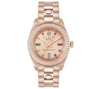 Philipp Plein Orologio da donna analogico al quarzo Queen Crystal, oro rosa, PWDAA0821