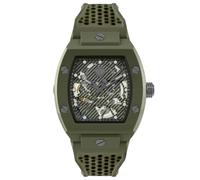 Philipp Plein Pwvba0223 44mm 5atm Automatic Analogical Watch Verde Uomo