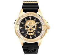Orologio Uomo PHILIPP PLEIN GENDERLESS PWNAA0122 Silicone Nero Gold Dorato
