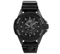 Philipp Plein Orologio unisex al quarzo The $Kull GENDERLESS, Nero/Nero - Pwnaa0322, cinghia