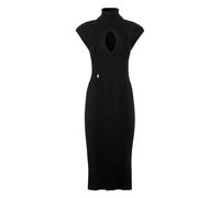Philipp Plein - Padded Shoulder Knit Midi Dress - - Dresses - Donna - Nero - XS
