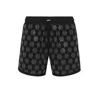 Philipp Plein Pantaloncini da bagno nero / bianco Uomo - Abbigliamento - Moda mare - Pantaloncini da mare Philipp Plein XXL
