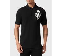 Philipp Plein - Polo Slim Fit Skull&Bones - - Tops - Uomo - Nero - 4XL