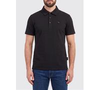 PHILIPP PLEIN Polo in cotone con monogram XS Nero