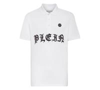 Philipp Plein - Polo Shirt Gothic Plein - - Tops - Uomo - Bianco - M